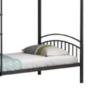 Bunk bed  Mordecai black metal 97.5x200x165cm - Слика 4