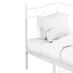 Bed Yorick white metal 90x190cm - Image 2