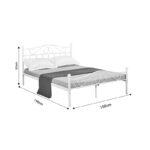 Bed Yorick white metal 150x200cm - Слика 5