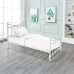 Bed Beowulf white metal 90x190cm - Image 2