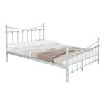 Bed Beowulf white metal 150x200cm