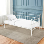 Bed-Sofa Havelock white metal 90x190 - Image 2