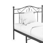 Bed Yorick b;ack metal 90x190cm - Image 2