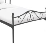 Bed Yorick b;ack metal 90x190cm - Image 3