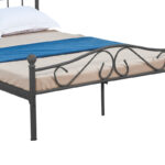 Bed Yorick black metal 140x190cm - Слика 4