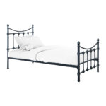 Bed Beowulf black metal 90x190cm