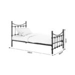 Bed Beowulf black metal 90x190cm - Image 5