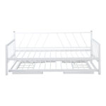 Bed-Sofa Remmie metal in white shade 90x190cm - Слика 6