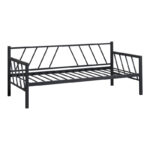 Bed-Sofa Remmie metal in black shade 90x190cm - Image 4