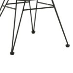 Naoki armchair with pe cushion natural-black metal 62x62x70cm - Слика 6