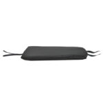 Chair cushion Pildo black fabric 45x40x3cm - Image 2