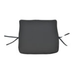 Chair cushion Pildo black fabric 45x40x3cm