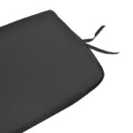 Chair cushion Pildo black fabric 45x40x3cm - Image 3