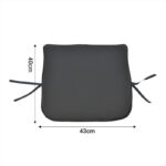 Chair cushion Pildo black fabric 45x40x3cm - Image 4