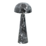 Floor lamp Flozer Inart Ε27 marble black metal D36.5x79cm