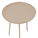 Side table Flaz Inart beige metal D39x44cm - Image 2