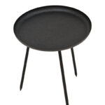 Side table Flaz Inart black metal D36.5x40.5cm - Image 2