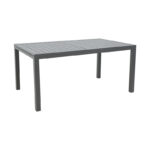 Extension table Lafla aluminium dark grey 160-240x100x75cm - Слика 2