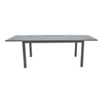 Extension table Lafla aluminium dark grey 160-240x100x75cm - Слика 3