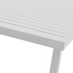 Dinning set Azelie-Kliton ΙΙ set of 7 grey fabric-white aluminum 150x80x74cm - Слика 5