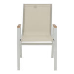 Dining table Kliton - Azelie set of 3 aluminum in white shade 80x80x74cm - Image 5