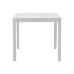 Kliton aluminum beach table in white shade 45x45x41cm - Слика 2