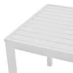 Kliton aluminum beach table in white shade 45x45x41cm - Слика 3