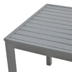 Kliton aluminum beach table in anthracite shade 45x45x41cm - Image 3