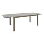 Extendable table Lafla aluminum in champagne shade 160-240x100x75cm - Слика 2