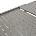 Extendable table Lafla aluminum in champagne shade 160-240x100x75cm - Слика 5