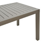 Extendable table Lafla aluminum in champagne shade 160-240x100x75cm - Слика 6