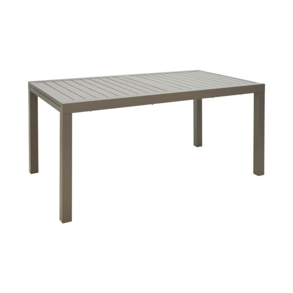 Extendable table Lafla aluminum in champagne shade 160-240x90x75cm