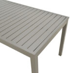 Kliton aluminum table in champagne shade 150x80x74cm - Image 4