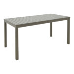 Kliton-Azelie dining table set of 7 in champagne color 150x80x74cm - Image 5