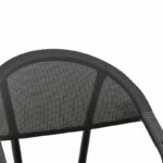 Armchair Isaia black aluminum-textilene black 57x57x83cm - Слика 5