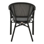 Armchair Elyza  black aluminum-black textilene 57x62x84cm - Слика 5