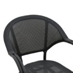 Armchair Elyza  black aluminum-black textilene 57x62x84cm - Слика 6