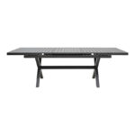 Expanding table Dagyn dark grey aluminum 180-240x90x76cm - Слика 4