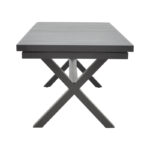 Expanding table Dagyn dark grey aluminum 180-240x90x76cm - Слика 5