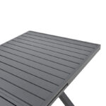 Expanding table Dagyn dark grey aluminum 180-240x90x76cm - Слика 6