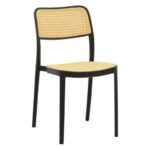 Chair Westley pp natural-black 55x47x81cm