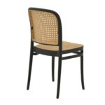Chair Nereus pp natural-black 45x43x84cm - Слика 2