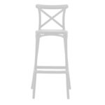 Bar stool Crossie pp white 44x44x113cm - Image 4