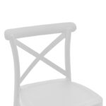 Bar stool Crossie pp white 44x44x113cm - Image 5