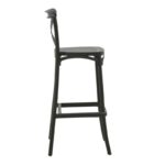 Bar stool Crossie pp black 44x44x113cm - Слика 3