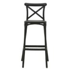 Bar stool Crossie pp black 44x44x113cm - Слика 4