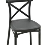 Bar stool Crossie pp black 44x44x113cm - Слика 6