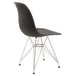 Chair Adelle PP black-inox leg 46x55x81cm - Image 2