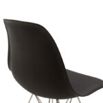 Chair Adelle PP black-inox leg 46x55x81cm - Image 6
