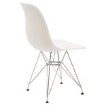 Chair Adelle PP white-inox leg 46x55x81cm - Image 2